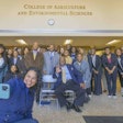 U.S. Department of Agriculture Deputy Secretary Xochitl Torres Small poses with N.C. A&T’s undergraduate USDA Scholars and 1890s Scholars during a tour of the College of Agriculture and Environmental Sciences.